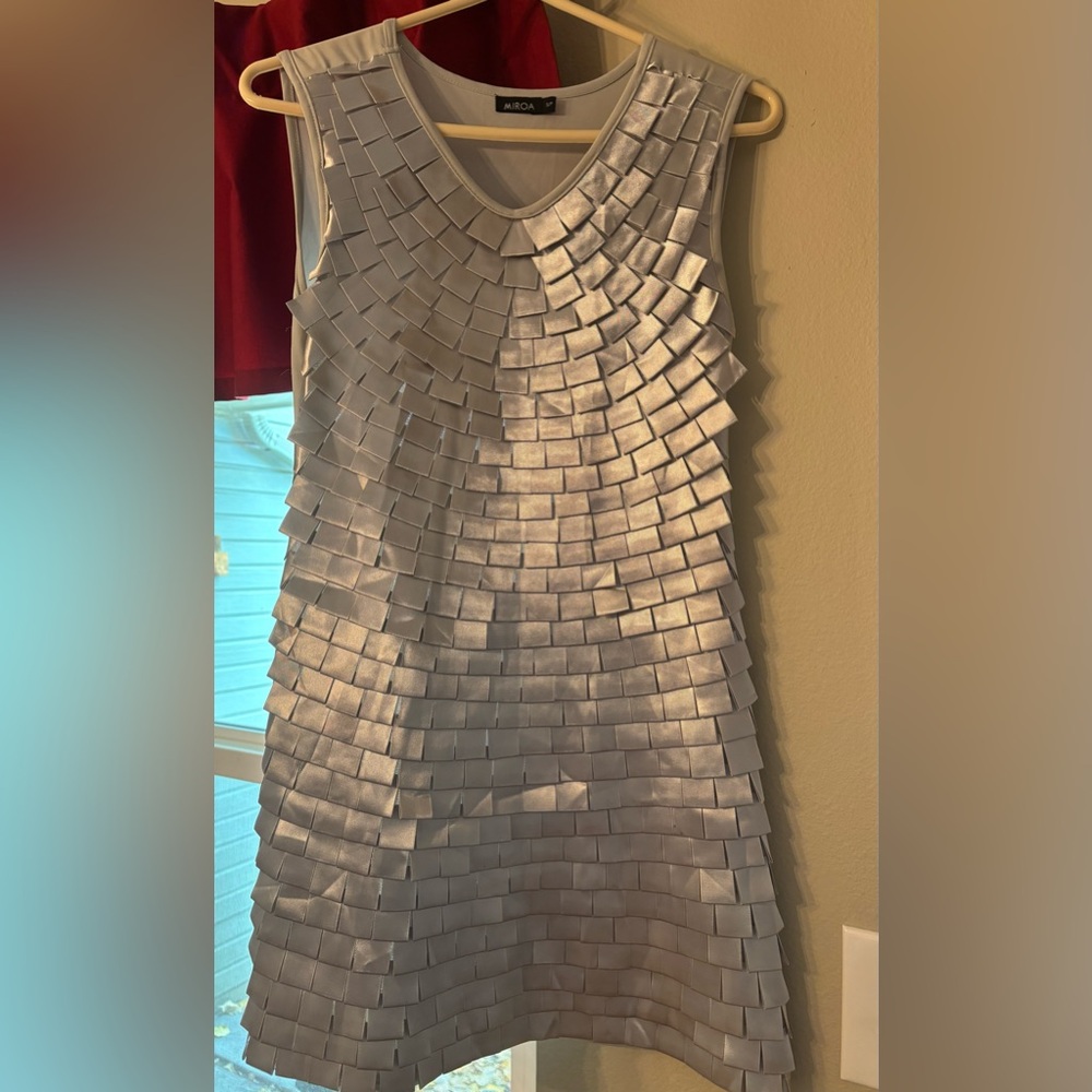 Elegant silver Mini Dress